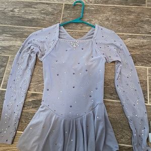 Light blue figure skating dress
